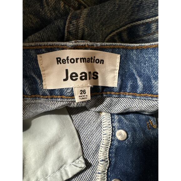 Reformation Blue Straight Leg Jeans - Picture 10 of 12